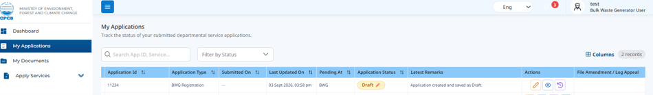 BWG My Applications