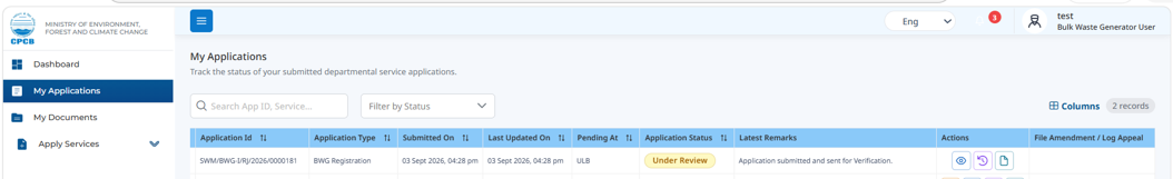 BWG Application Form